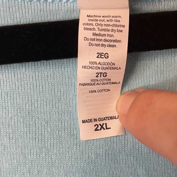 Bella 2XL Women’s PRELOVED Blue Mermaid Tank Top - Picture 4 of 4